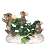 Fitz &amp; Floyd Charming Tails Bringing Home The Tree Mouse Figurine 87/109 - $29.85 CAD