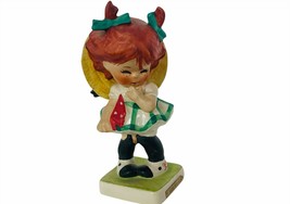 Goebel Hummel Figurine vtg W Germany MI Redheads Little Miss Coy red head 1957 - £59.34 GBP