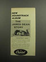 1957 Capitol Records Ad -The James Dean Story - New Soundtrack Album - £14.61 GBP