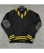 Vintage Polo Ralph Lauren Sweater Men Medium Black Pullover Long Sleeve ... - $124.08 CAD