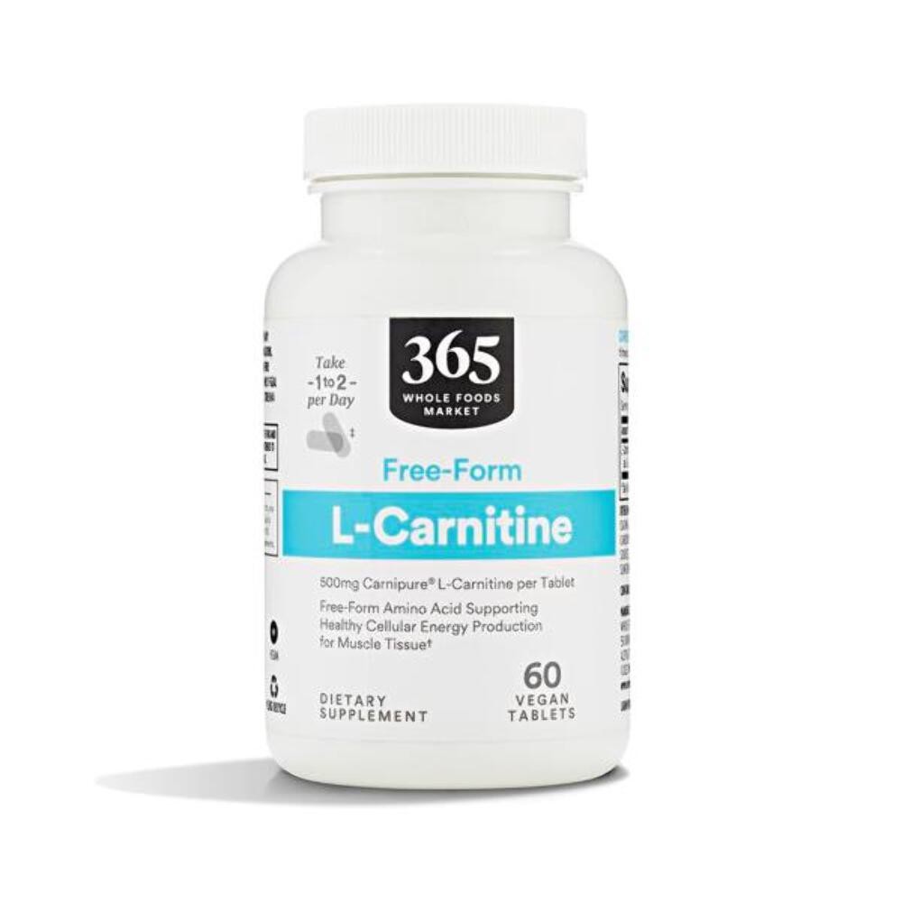 Whole Foods Market, Free-Form L-Carnitine 500mg, Vegan, 60 Count 04/2026 - $14.84