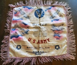 Hendricks Field Sebring FL Vintage Military Sister Pink Airplane Pillow ... - £21.92 GBP