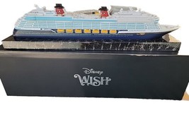 Disney Cruise Line DCL Disney Wish Model Ship Collectible Inaugural New 24&quot; - £512.38 GBP