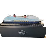 Disney Cruise Line DCL Disney Wish Model Ship Collectible Inaugural New 24&quot; - £515.24 GBP