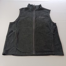Columbia XM1024 Granite Mountain Fleece Vest Men&#39;s Gray Full Zip Pockets... - $254.98 MXN