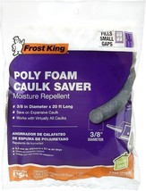 Frost King C21H Poly Foam Caulk Saver Moisture Repellet 3/8&quot; x 20&#39; Gray - $9.46 CAD