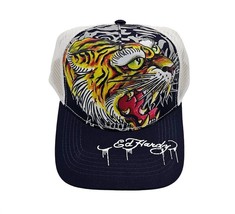 Ed Hardy screaming tiger hat in Navy/White - size One Size - £31.76 GBP