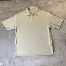 Jamaica Jaxx Polo Shirt Mens XL Light Green Short Sleeve Textured  Silk/... - $14.89
