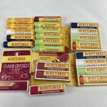 (23) Burt&#39;s Bees Beeswax Lip Balm Coconut mint Pomegranate vanilla Watermelon - £36.08 GBP