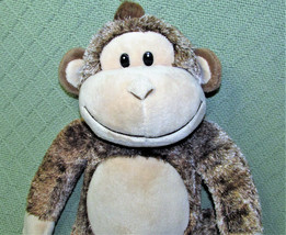 18" Build A Bear Brown Monkey Chimp Frosted Tan Blend Stuffed Animal Plush Toy - $11.34