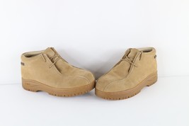Vtg 90s Streetwear Mens 11 Distressed Suede Leather Platform Chukkas Boo... - $98.95