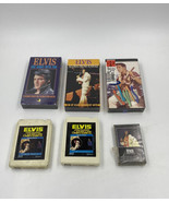 Elvis Media Lot 3 Sealed VHS 2 8 tracks and Sealed Cassette Tape - £13.22 GBP