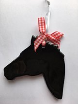 Dimbleby Ceramics Black Horse Head Shaped Design Ceramic Decoration Bauble - Han - £12.83 GBP