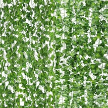 84Ft Artificial Vines With Leaves Fake Ivy Foliage Flowers Hanging Garland 12Pcs - £16.77 GBP