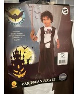 Kids Pirate Costume Size Small 4-6 Age 3-4 Years Halloween Dress Up - £3.65 GBP