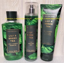 Lily and Green Tea Bath and Body Works Fragrance Mist Body Cream Shower Gel - £36.88 GBP