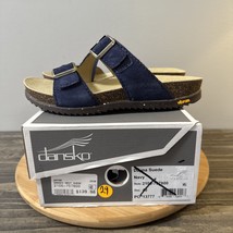 Dansko Dayna Suede Womens Size 10 (EU 40) Sandals Navy Blue Vibram Shoes... - $89.09