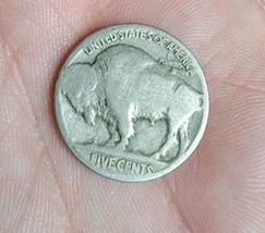 Vintage Buffalo Indian Head Nickel Liberty 5 Cents USA Coin - $9.79