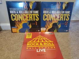 Lotto di 3 LP Rock &amp; Roll Hall of Fame: Night 1 Vol. 2, notte 2 vol. 1, vol. 3 - £52.29 GBP