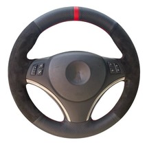 Customized Car Steering Wheel Cover Anti-slip for Bmw E90 E91 E92 E93 E87 E81 E8 - £32.94 GBP
