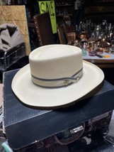 Dobbs Fifth Avenue NY Mens Genuine Shantung Panama Fine Straw Hat Cream 7 1/8 - £91.71 GBP