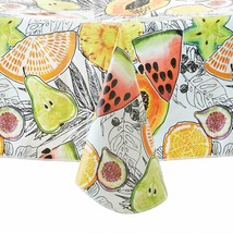 Fruit Vinyl Tablecloth 70&quot; Round - $26.05 CAD