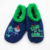 Snoozies Men&#39;s Slippers King of the Grill Medium 9/10 Blue - $14.84