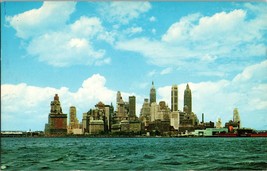 Postcard Lower Manhattan from Upper New York Bay NYC USA North America (A10) - £6.53 GBP