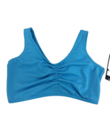 Body Wrappers 0207 Pinch Front Bra Top, Sea Breeze Blue, Adult Large, Nwt - €6,51 EUR