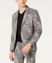 INC Mens Glen Plaid Slim Fit One-Button Blazer,XL/Multi Color Combo - £54.13 GBP