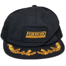 Foxboro Gold Wings Black Vintage Mesh Trucker Snapback Hat Cap - £19.70 GBP