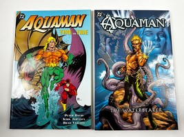 Lot of 2 Graphic  Aquaman: Time &amp; Tide. 1996 &amp;  Aquaman: The Waterbearer , 2002 - £12.44 GBP