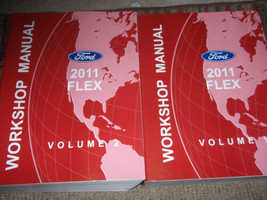 2011 Ford Flex Service Shop Repair Manual Set Factory Dealership Books 2011 New - £160.55 GBP