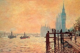 The Thames and Westminster by Claude Monet - Art Print - £17.19 GBP+
