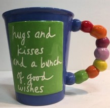 Sandra Magsamen Inspirational Artist Design Coffee Mug Tea Cup Hugs &amp; Kisses - £15.02 GBP