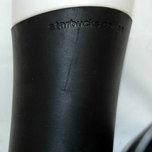 Starbucks 2009 Ceramic Travel Tumbler Coffee Mug Black Rubber Sleeve &amp; L... - £58.77 GBP