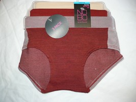 No Boundaries Women&#39;s Hipster Panties 3 Pack Size X-Small (4) Rust &amp; Nude - £8.57 GBP