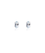 18K White Gold Aquamarine Studs - £89.30 GBP