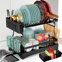 Dish Drying Rack,2 Tier Dish Racks For Kitchen Counter,Rustproof Stainle... - £47.29 GBP