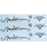 45 - Fender Jazzmaster Headstock Logo STICKER Yl twirl - $6.00