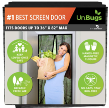  Magnetic Screen Door - Reinforced Self-Seal Keeps Bugs Out 36 X 82 - £20.56 GBP