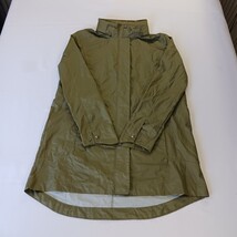 Woolrich HLJ0153S Women Small Green Lightweight Hooded Rain Jacket Utility Parka image 15