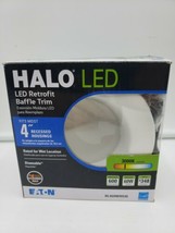 Halo 4 in. White LED Recessed Ceiling Light Retrofit Baffle Trim RL460WH930 - £10.27 GBP