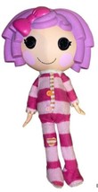 Lalaloopsy full size 13 inch Doll Purple Hair One pink Bow w/ striped PJs 01-03 - £31.68 GBP