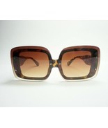 woman Sunglasses Exaggerated Geometric oversized tortoise frame thick brown - £12.12 GBP