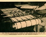 1926 Philadelphia Sesquicentennial Pension Checks Being Signed Postcard - $3.91