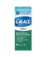 Colace 2-In-1 Stool Softener Plus Stimulant Laxative for Gentle Effective - $16.83