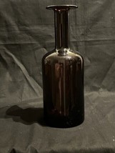 Vintage brown Holmegaard design Vase - £98.92 GBP