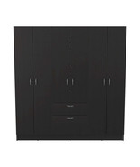 Six Doors Armoire Maya, Bedroom, Black / White - $16,892.97 MXN