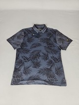Jack Nicklaus Short Sleeve Golf Polo Men&#39;s L Gray Geometric UPF 50 $72- - $26.99